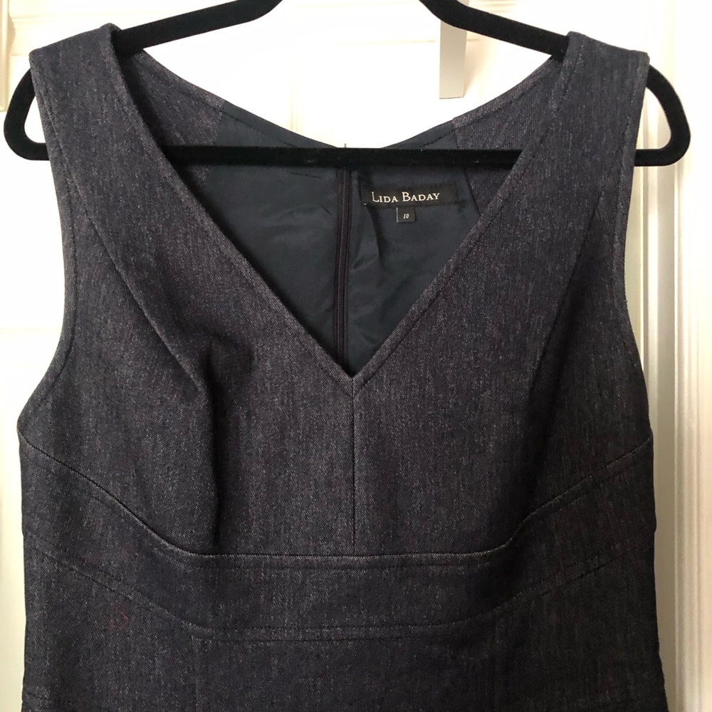🇨🇦Lida Baday Stretch Denim Sleeveless Dress Size 10